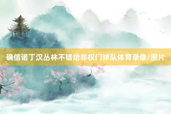 确信诺丁汉丛林不错给非权门球队体育录像/图片