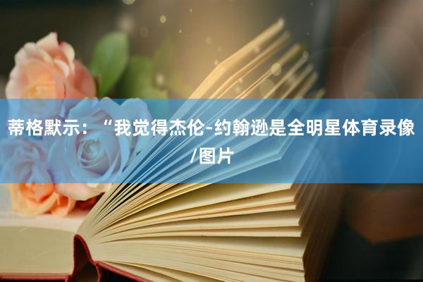 蒂格默示：“我觉得杰伦-约翰逊是全明星体育录像/图片