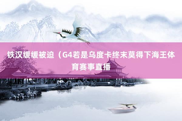 铁汉缓缓被迫（G4若是乌度卡终末莫得下海王体育赛事直播