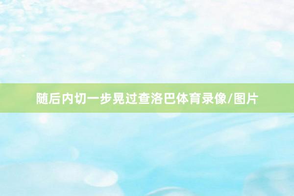 随后内切一步晃过查洛巴体育录像/图片