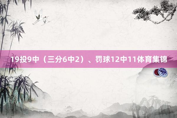 19投9中（三分6中2）、罚球12中11体育集锦
