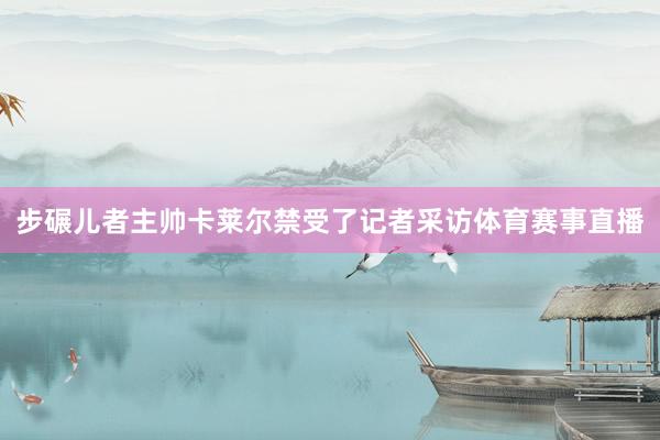 步碾儿者主帅卡莱尔禁受了记者采访体育赛事直播