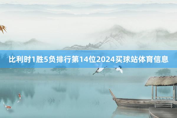 比利时1胜5负排行第14位2024买球站体育信息