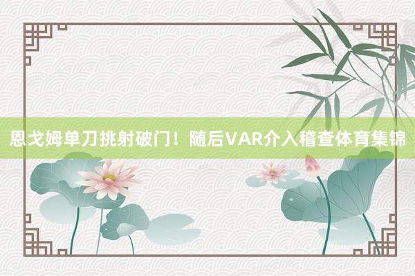恩戈姆单刀挑射破门！随后VAR介入稽查体育集锦