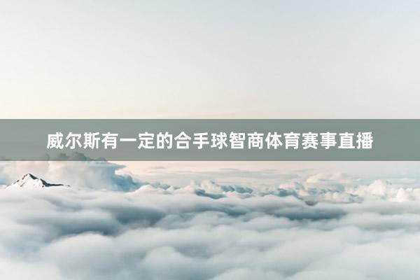 威尔斯有一定的合手球智商体育赛事直播