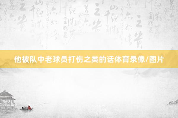 他被队中老球员打伤之类的话体育录像/图片