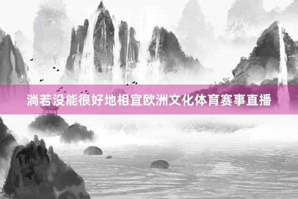 淌若没能很好地相宜欧洲文化体育赛事直播