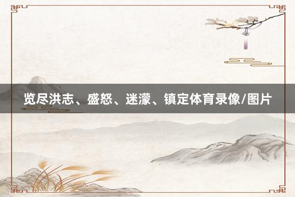 览尽洪志、盛怒、迷濛、镇定体育录像/图片