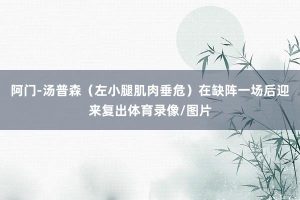 阿门-汤普森（左小腿肌肉垂危）在缺阵一场后迎来复出体育录像/图片
