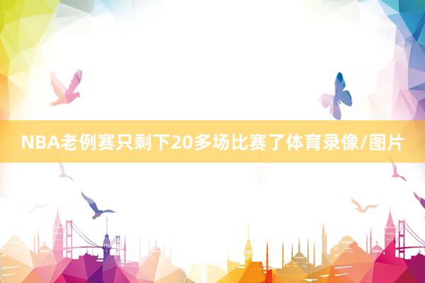 NBA老例赛只剩下20多场比赛了体育录像/图片