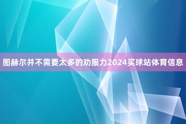 图赫尔并不需要太多的劝服力2024买球站体育信息