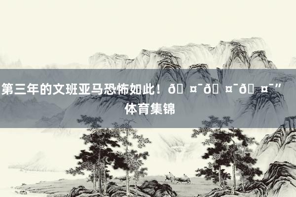 第三年的文班亚马恐怖如此！🤯🤯🤯”    体育集锦