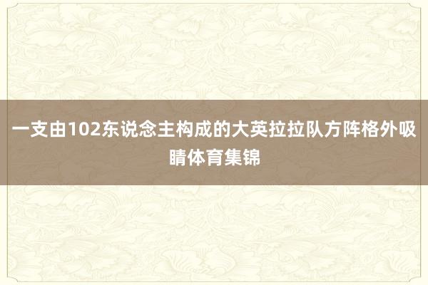 一支由102东说念主构成的大英拉拉队方阵格外吸睛体育集锦